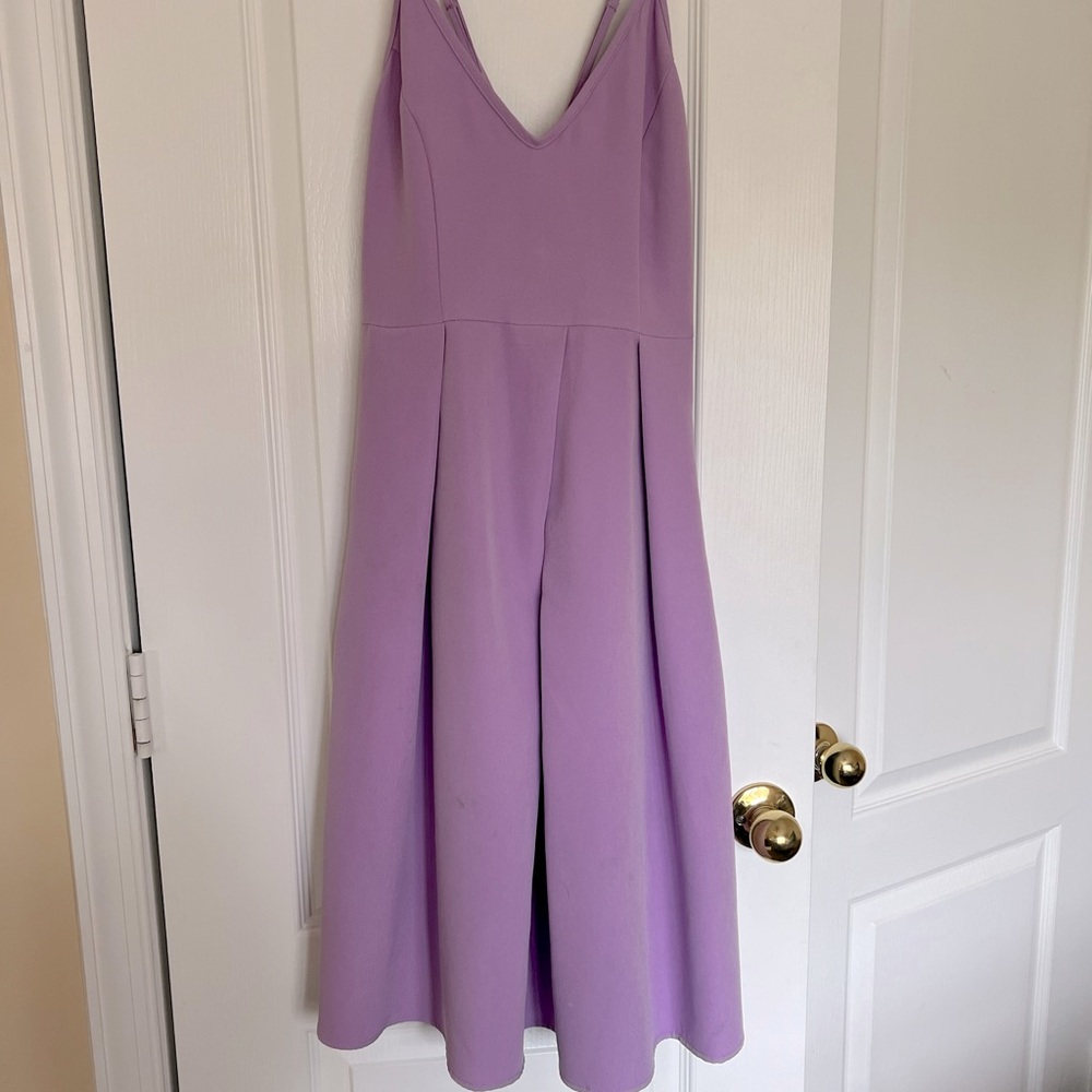 Purple Spaghetti Strap Dress